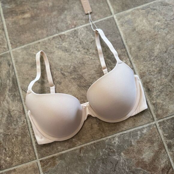 Skims Fits Everybody Pushup Demi Bra Clay Size 32D - Picture 4 of 9